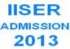 Indian Institutes of Science Education and Research (IISER), Admission Notice for BS-MS Dual Degree Programme 2013