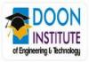 Doon Institute of Engineering and Technology (DIET), Admission 2018