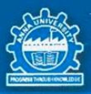 Anna University (AU), Admission Notice for Ph.D. and M.S. (By research) Programme January- 2018