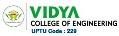 Vidya College of Engineering (VCE), Admission Notice 2018